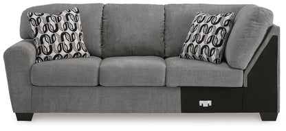 Birkdale Court - Laf Sofa With Corner Wedge - Gray
