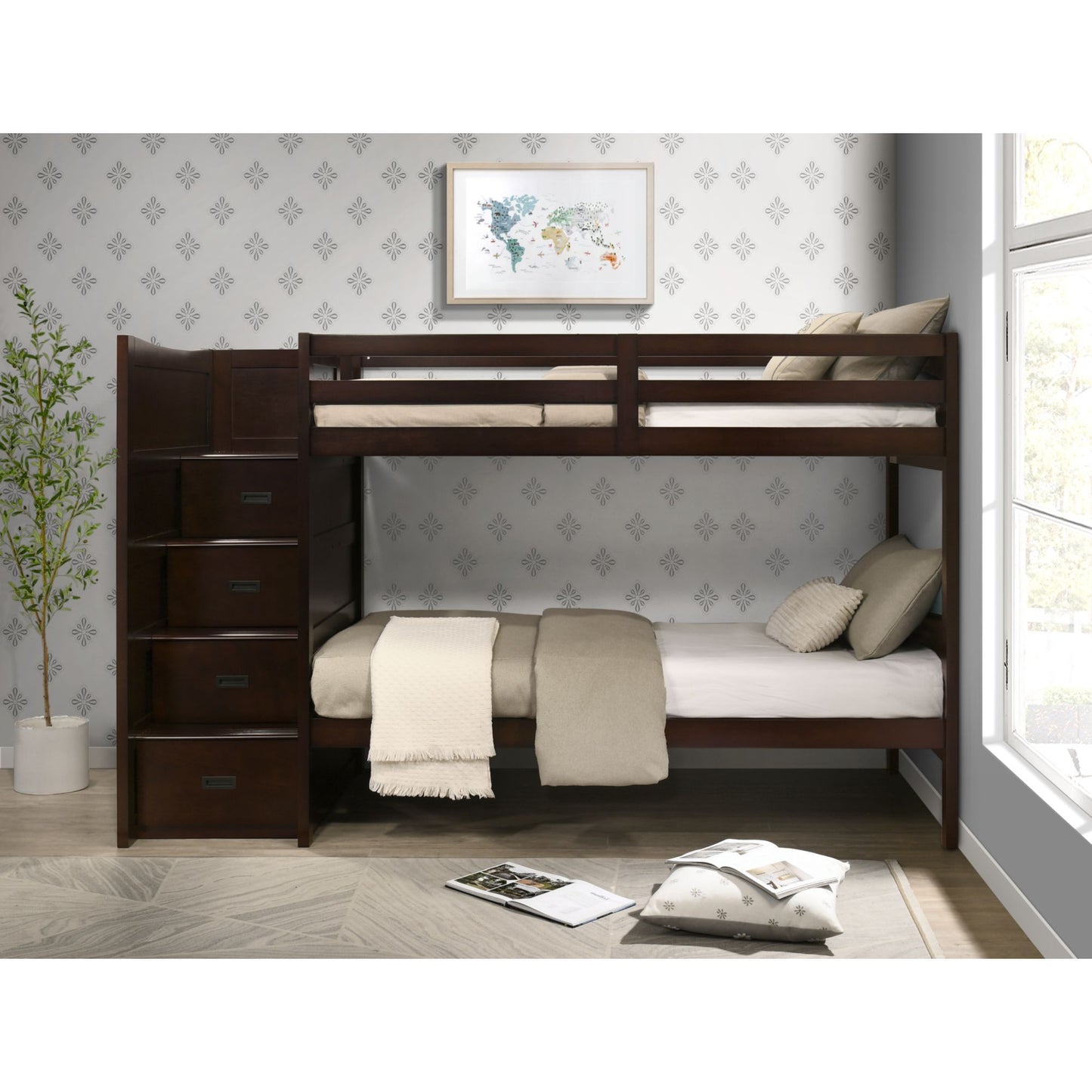 Sami - Step Bunk With Left Headboard