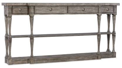 Sanctuary - 4-Drawer Console - Dark Gray