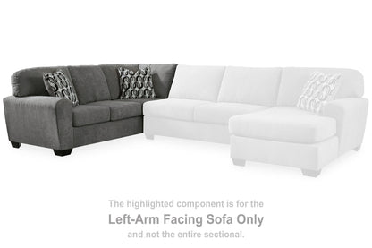 Birkdale Court - Laf Sofa With Corner Wedge - Gray