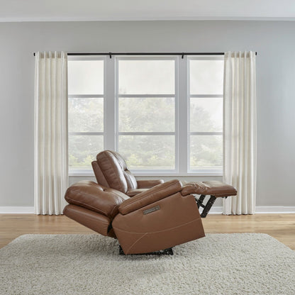 Cameron - Loveseat With Console P3 & ZG - Dakota Saddle
