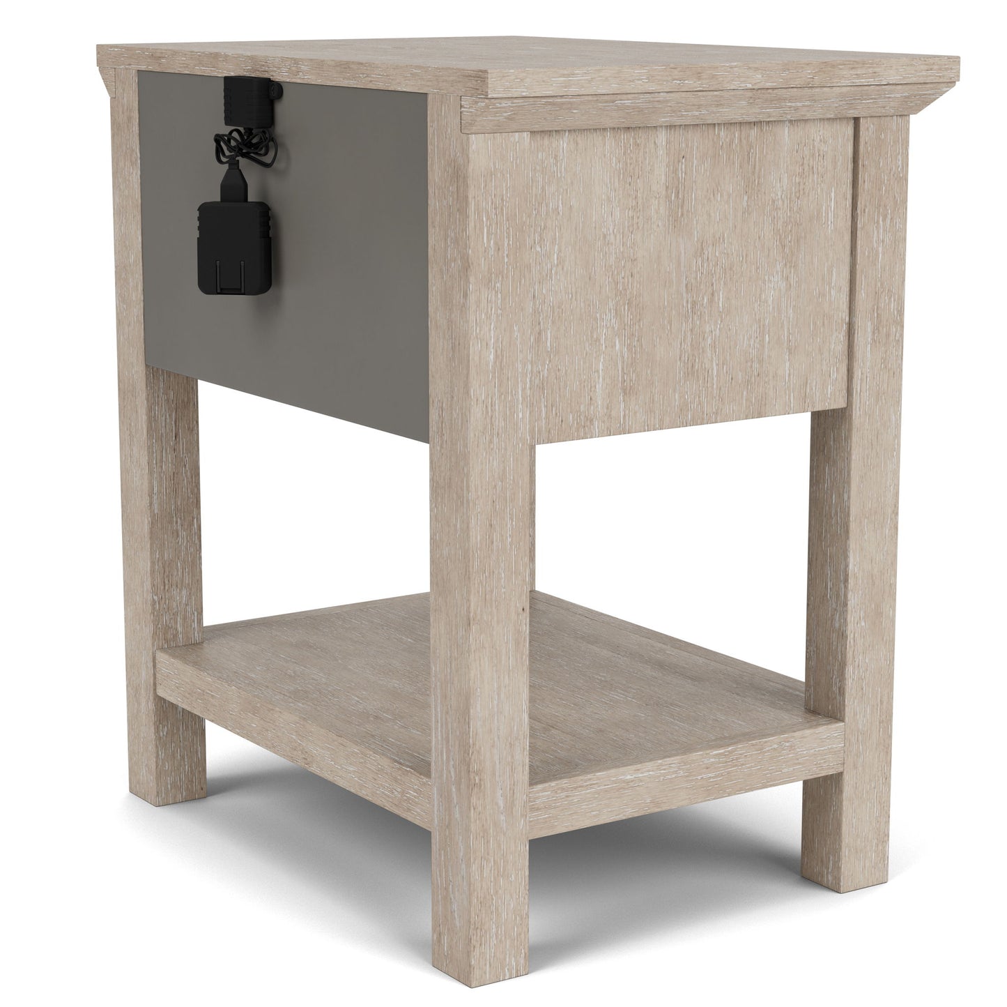Bennett - One Drawer Nightstand - Frosted Gray