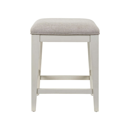 Berkley Square - Upholstered Console Stool - Linen & Khaki