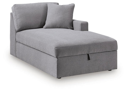 Modmax - RAF Corner Chaise With Storage - Granite