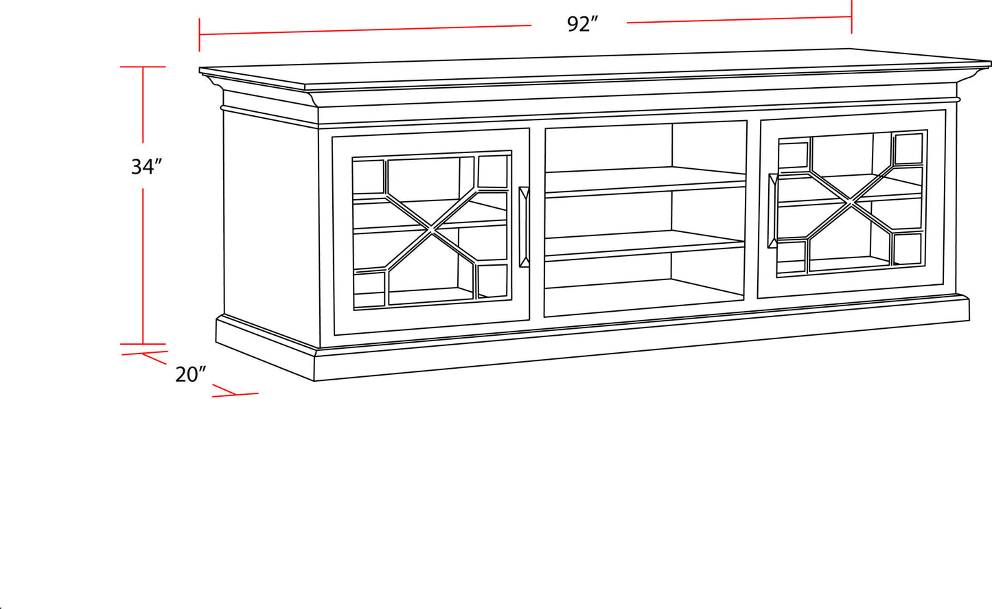 Sundance - TV Console (92")