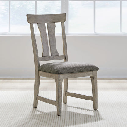Hallendale - Splat Back Side Chair - Gravel Wash