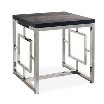 Ezra - 24" End Table - Chrome