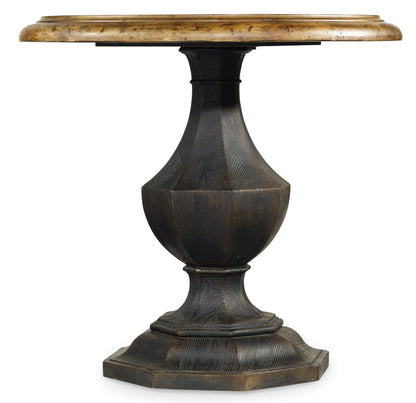 Sanctuary - Round Accent Table - Light Brown / Dark Brown
