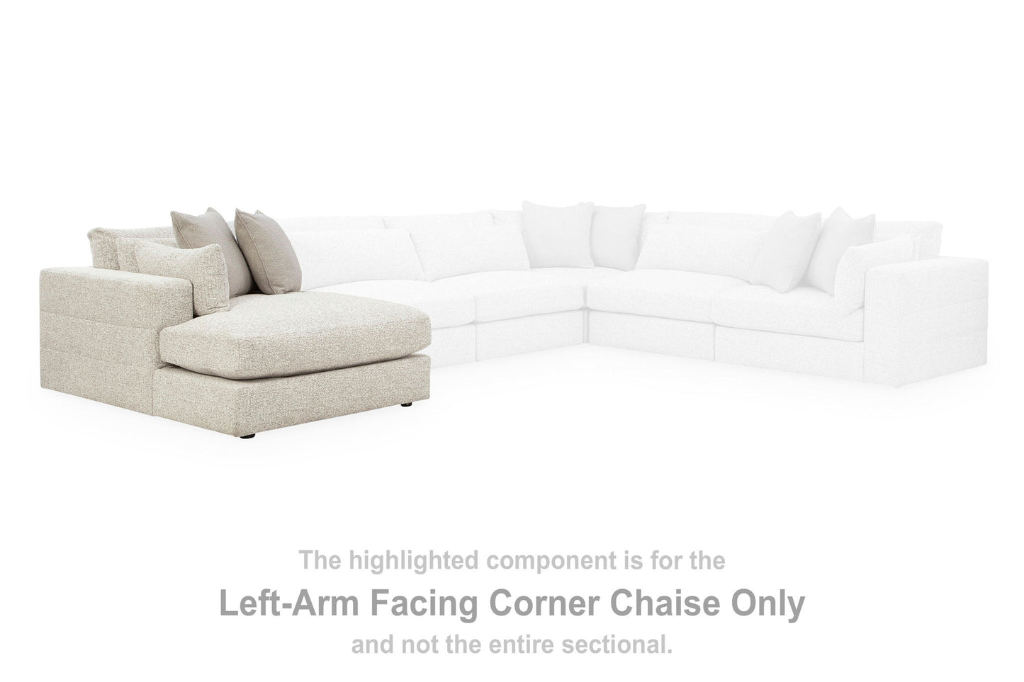 Ashbourne Estate - LAF Corner Chaise - Snowstone