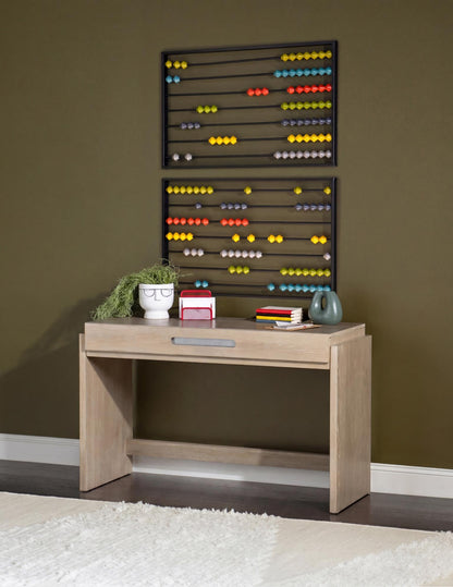 District - Desk - Weathered Oak