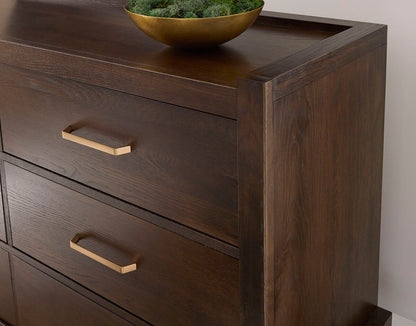 Mercer Street - Chest 5 Drawer - Dark Roast