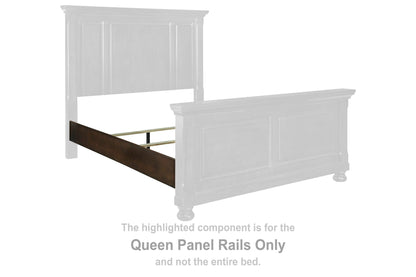 Porter - Queen Panel Rails - Rustic Brown