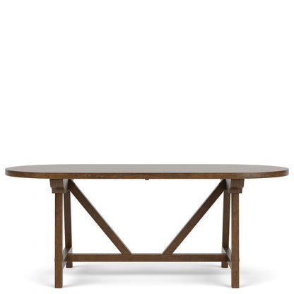 Calhoun - Oval Dining Table - Whiskey Oak