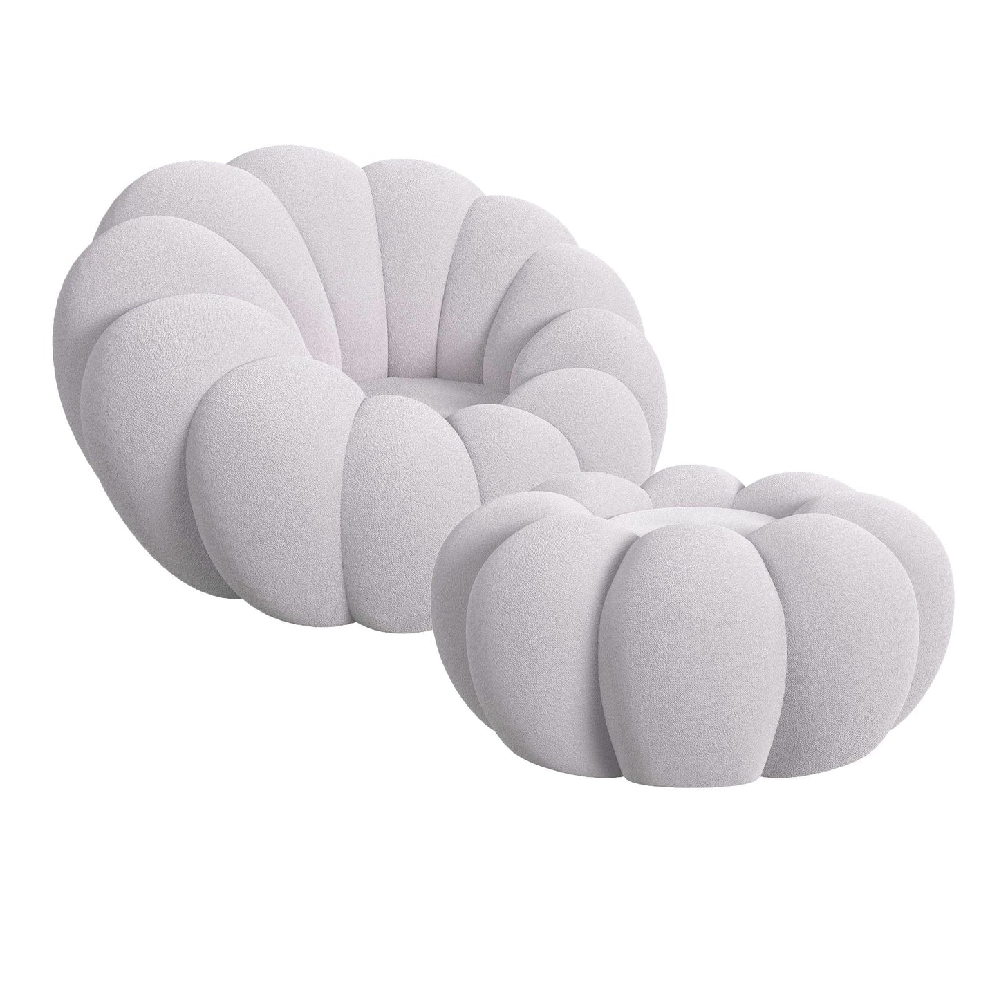 Bubble - Swivel Chair And Ottoman