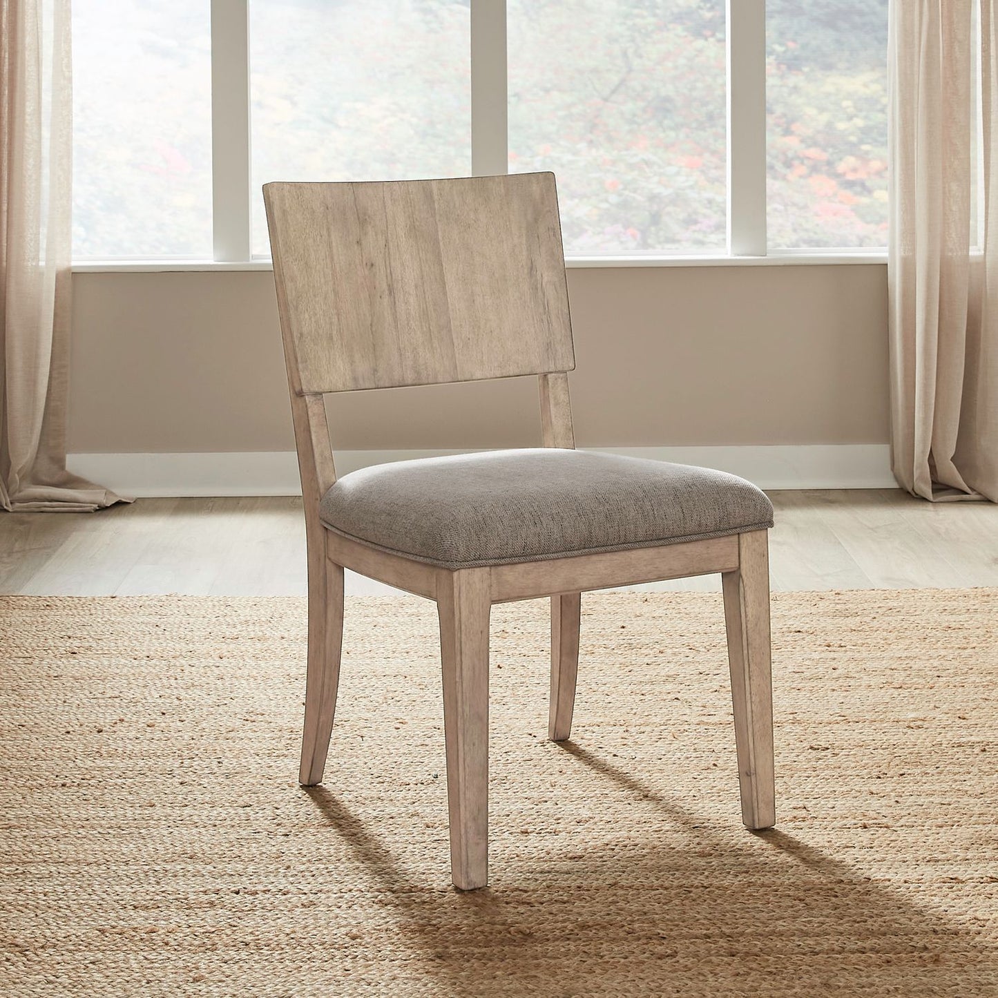 Proximity Place - Panel Back Side Chair - Barley Buff