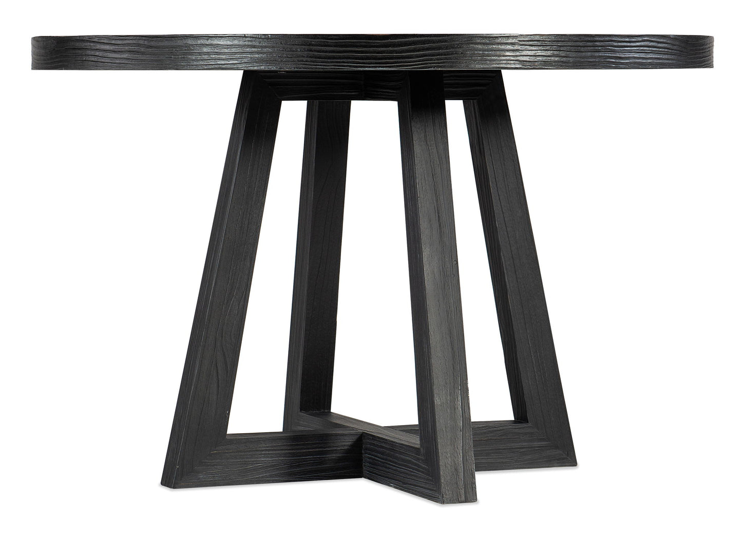 Chapman - Shou Sugi Ban Petite Round Dining Table - Black
