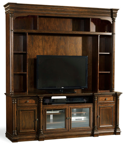Leesburg - Entertainment Console - Dark Brown