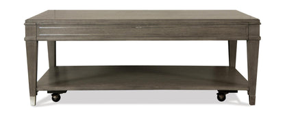 Dara Two - Rectangular Cocktail Table - Gray Wash