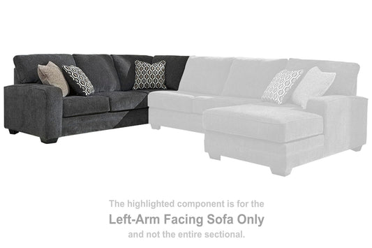 Tracling - LAF Sofa w/Corner Wedge - Slate