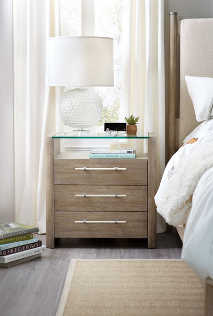 Affinity - 3-Drawer Nightstand - Gray