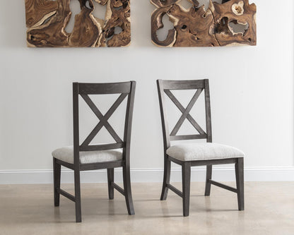 Briarwood - X-Back Side Chair (Set of 2) - Sable