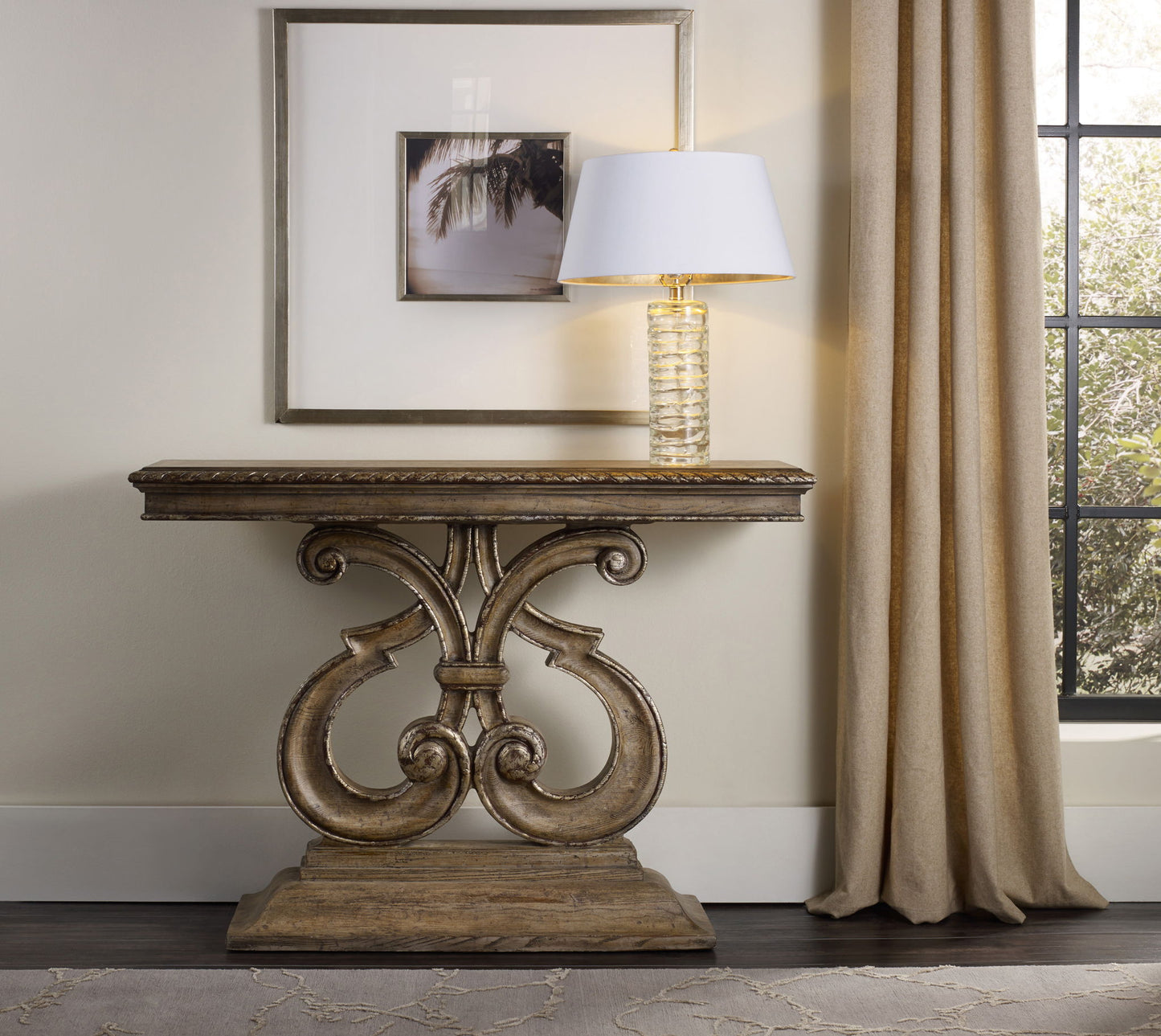 Melange - Solana Console Table - Light Brown