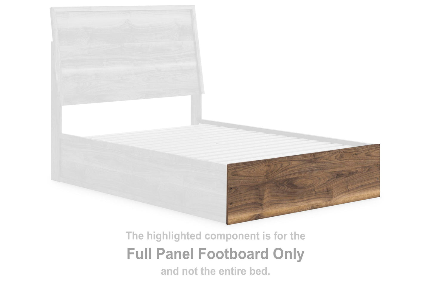 Chirason - Full Panel Footboard - Brown