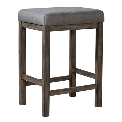 Hayden Way - Upholstered Console Stool - Gray