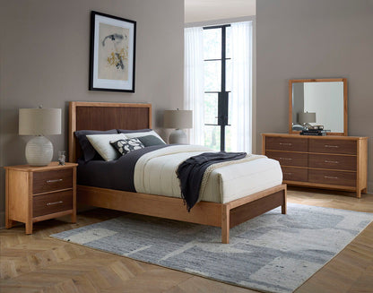 Nordhaven - Landscape Mirror - Light Brown