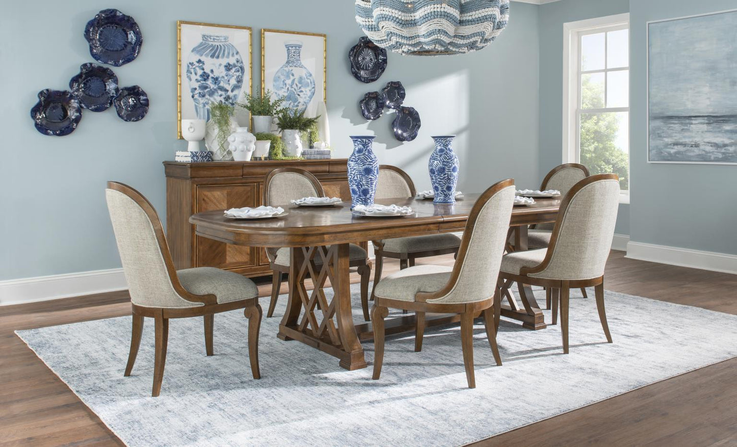 Echelon - Trestle Dining Table - Heritage Walnut