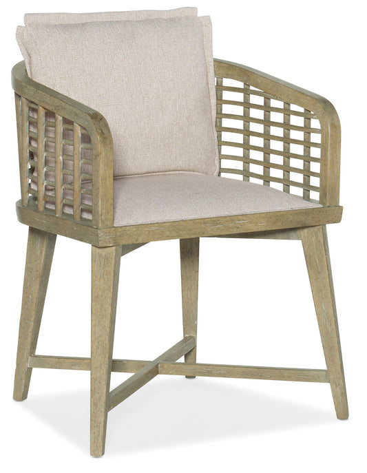 Surfrider - Barrel Back Chair - Beige / Light Brown
