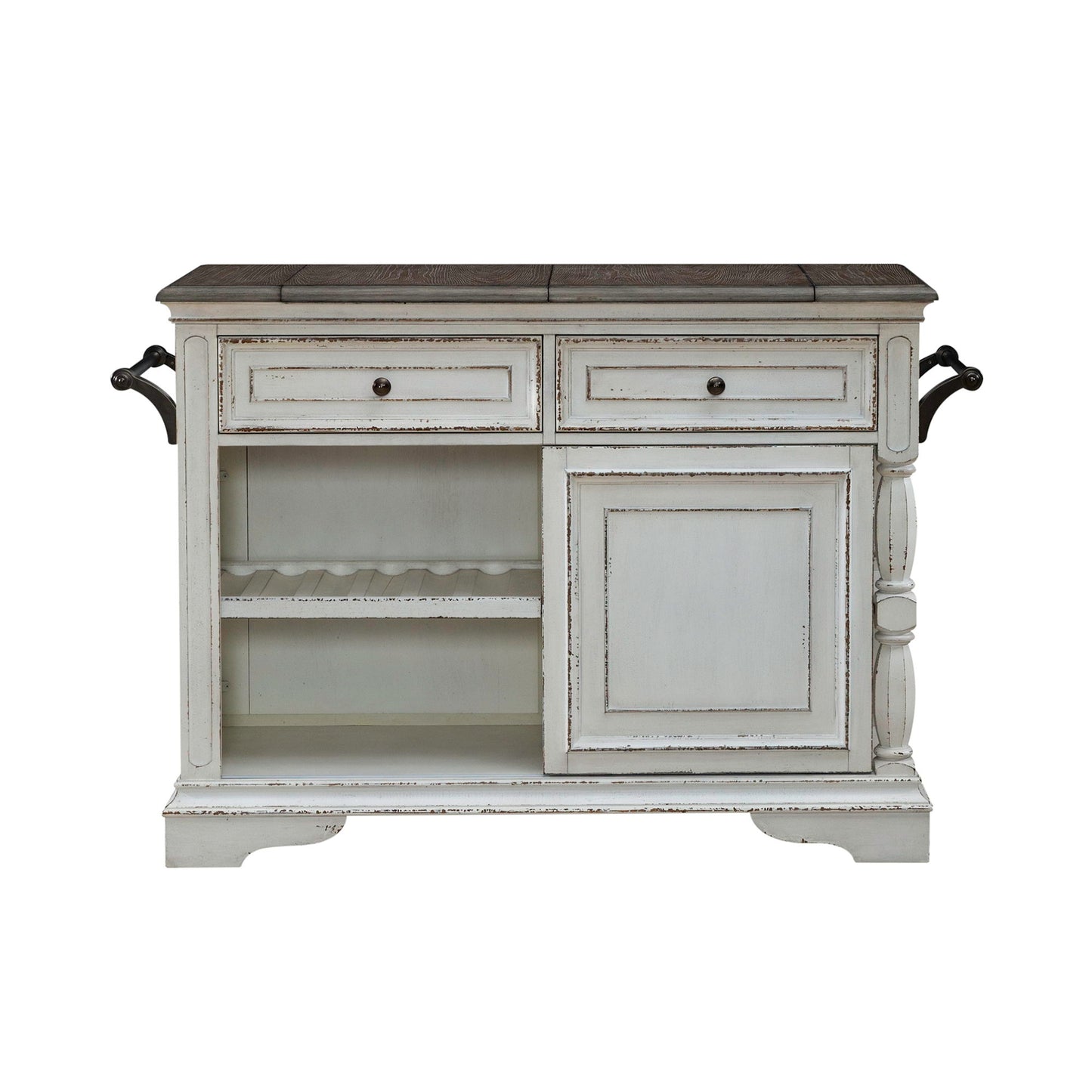 Magnolia Manor - Bar Cart - Antique White