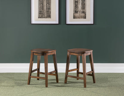 Fenmore - Counter Height Stool - Mocha And Distressed Cherry