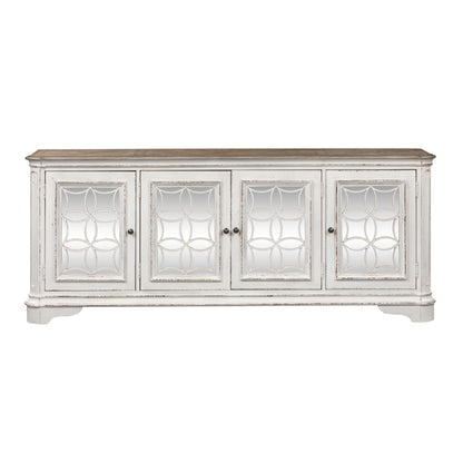 Magnolia Manor - 4 Doors TV Console - Antique White