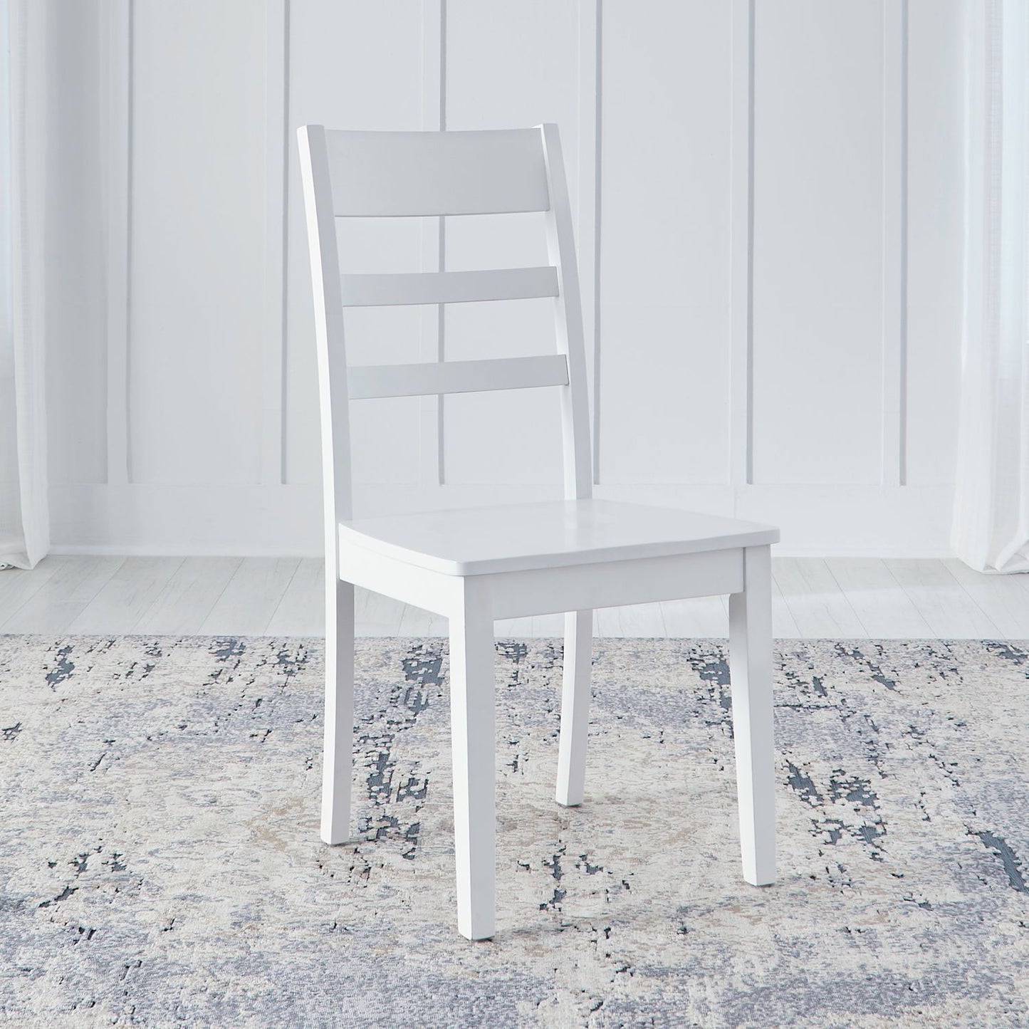 Landale - Ladderback Side Chair - Chestnut & White