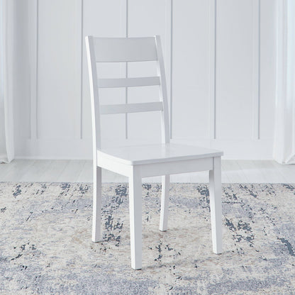 Landale - Ladderback Side Chair - Chestnut & White