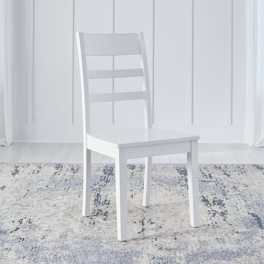 Landale - Ladderback Side Chair - Chestnut & White