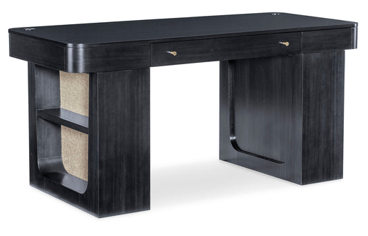 Home Office - Adjustable-Height Desk - Black