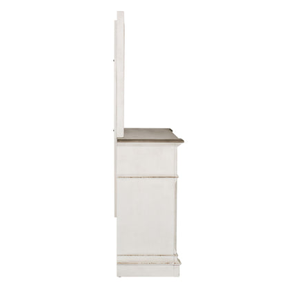Abbey Park - Dresser & Mirror - Antique White