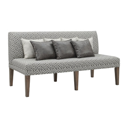 Gramercy - Upholstered Dining Settee - Dark Brown