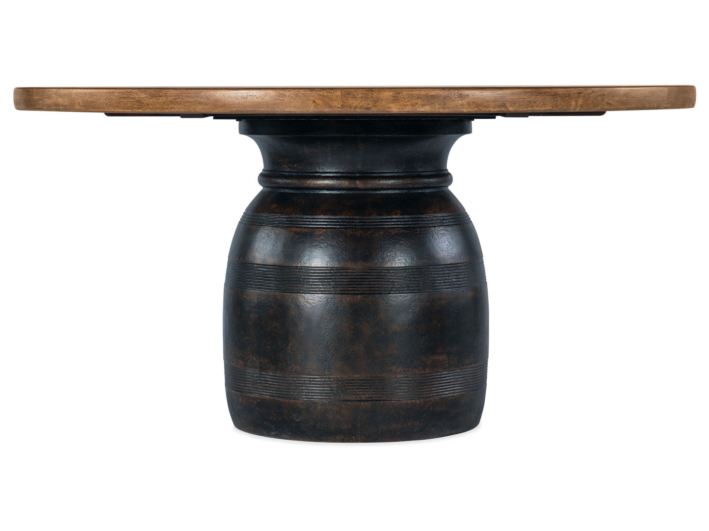 Big Sky - Round Dining Table - Light Brown / Black