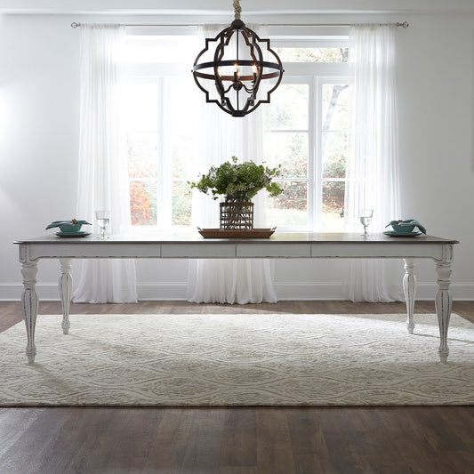 Magnolia Manor - Rectangular Leg Dining Table - Antique White