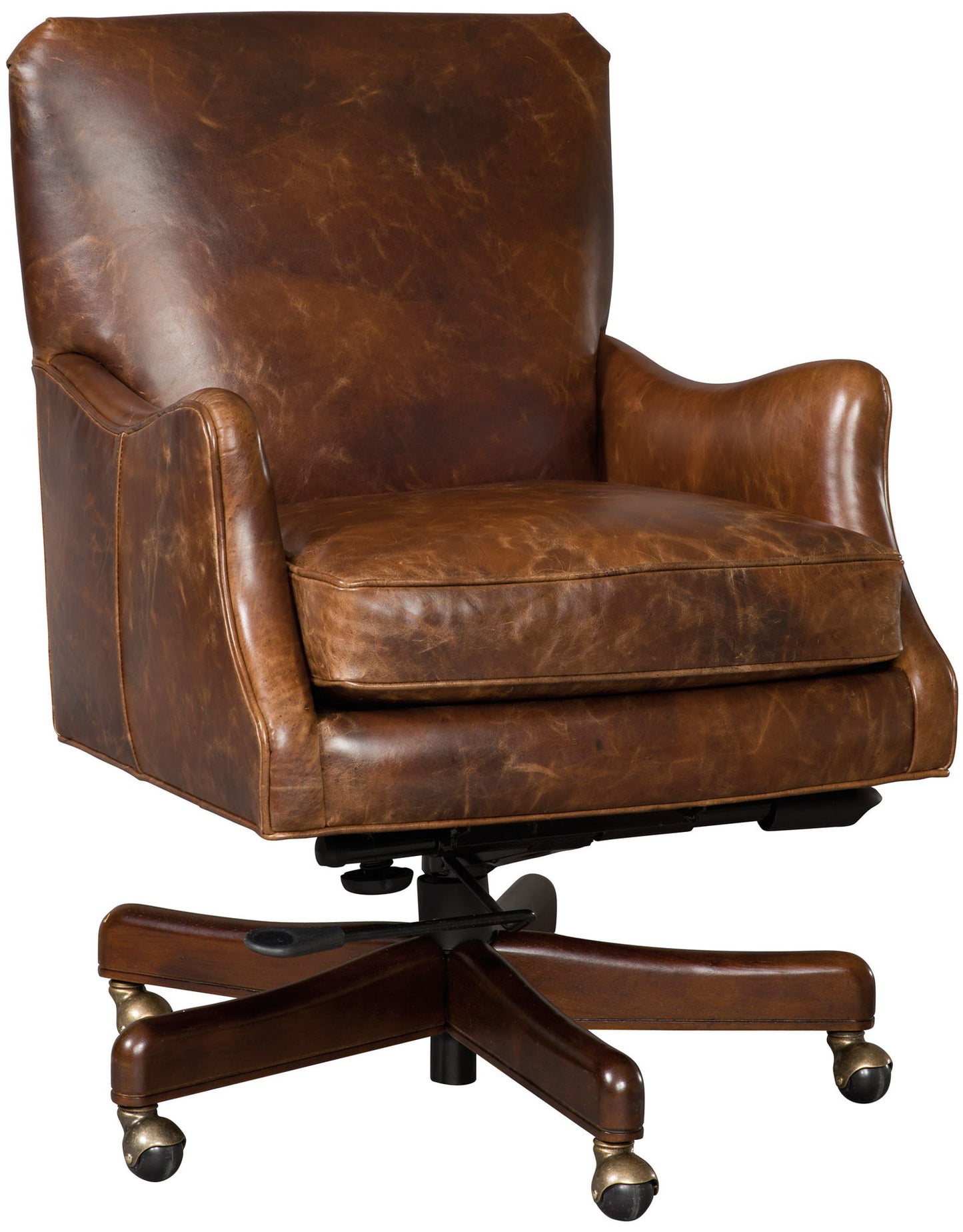 EC - Barker Executive Swivel Tilt Chair - Dark Brown