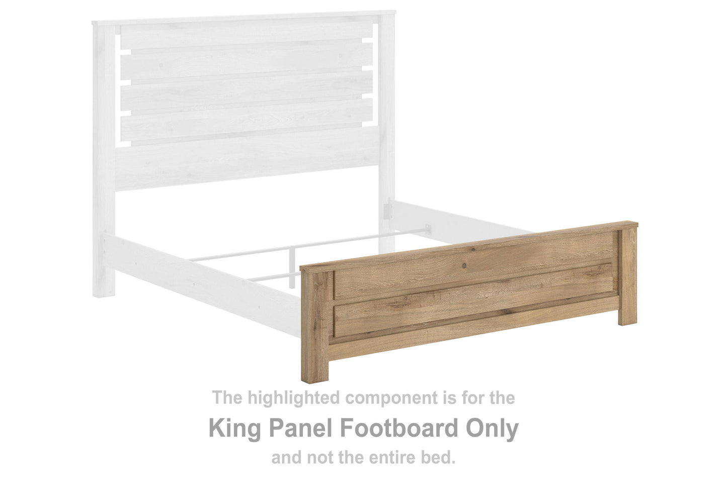 Brozmont - King Panel Footboard - Tan