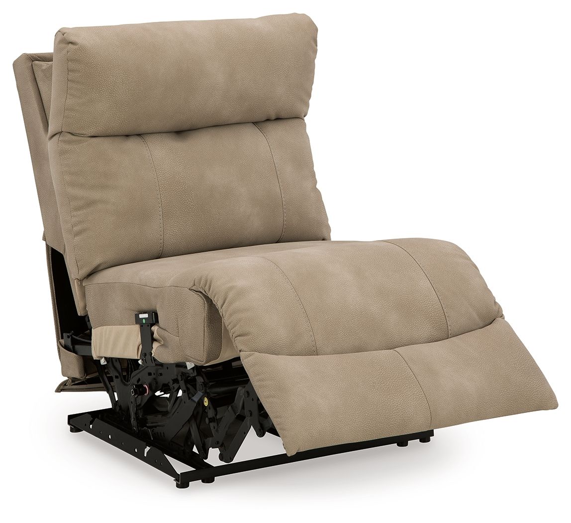 Next-Gen Durapella - Power Armless Recliner With Adj Headrest - Sand
