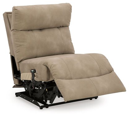 Next-Gen Durapella - Power Armless Recliner With Adj Headrest - Sand