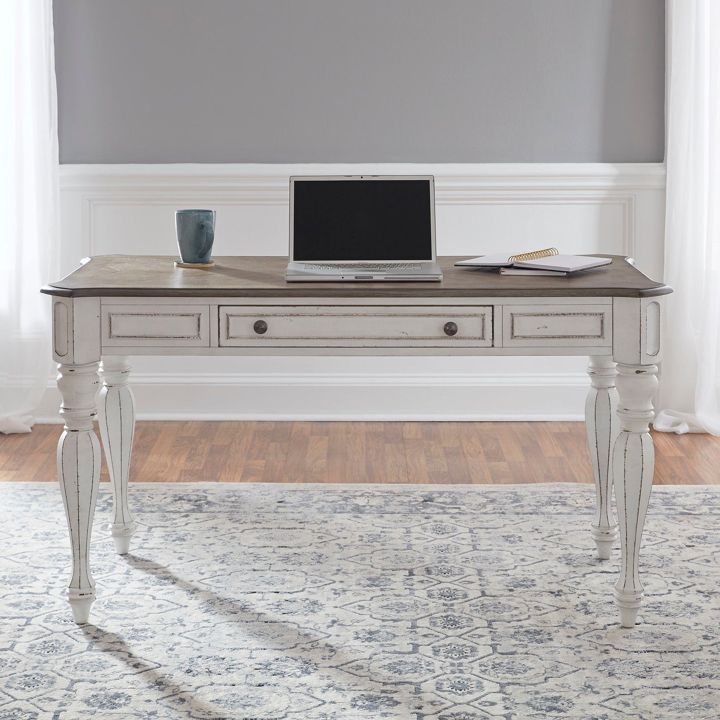 Magnolia Manor - Lift Top Writing Desk - Antique White