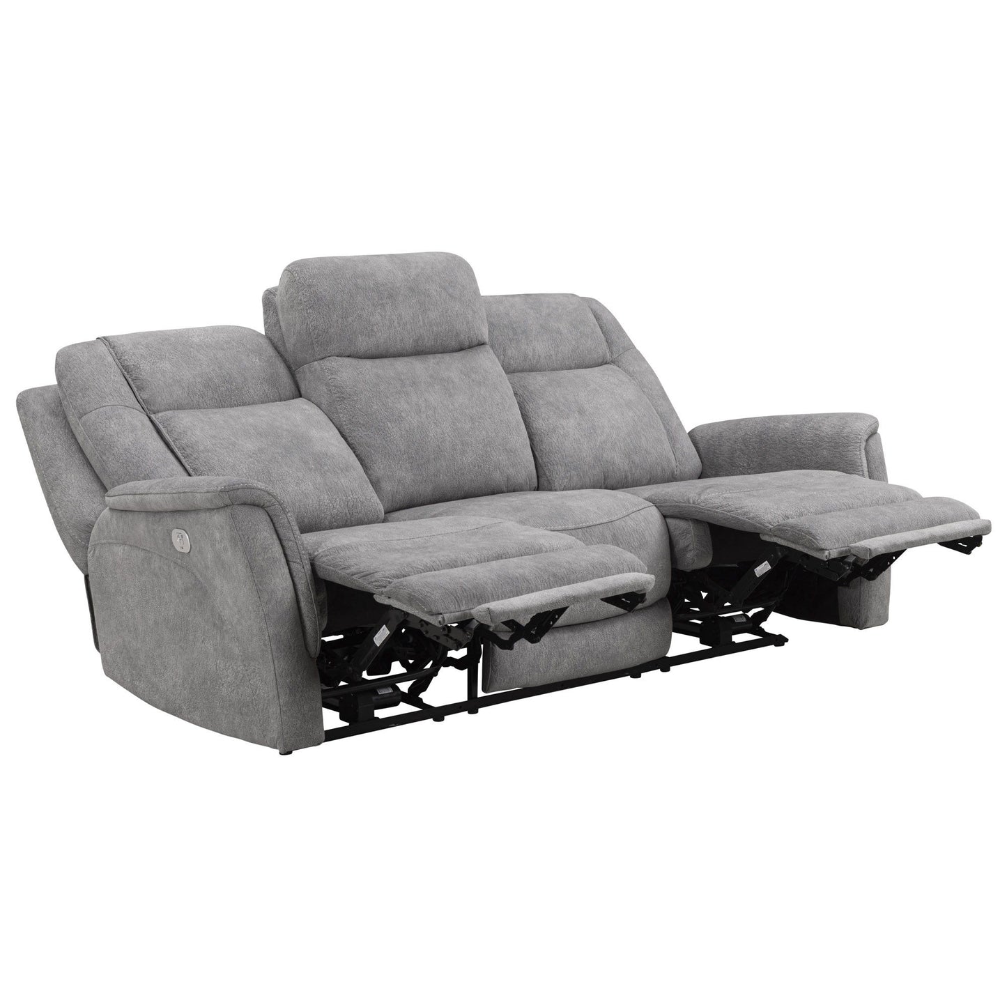 Linus - Zero Gravity Power Reclining Sofa - Hudson Gray