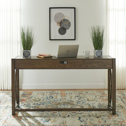 Lennox - Console Bar Table - Weathered Chestnut