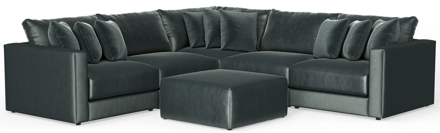 Remington - Modular Sofa And Cocktail Ottoman - Pine
